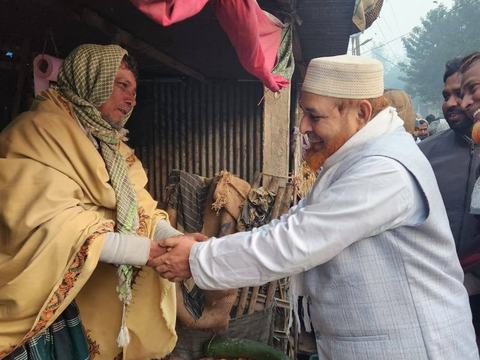 শ্যামলীপাড়া ও নাগরৌহা বাজারে মাওলানা রফিকুল ইসলাম খানের ব্যাপক গণসংযোগ
